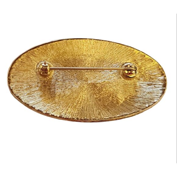 Avon Presidents Club Mrs. Albee Rhinestone Brooch, Signed PC K196 - Picture 3 of 7